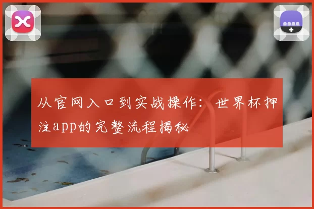 从官网入口到实战操作:世界杯押注app的完整流程揭秘