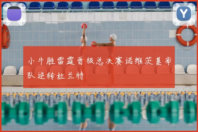小牛胜雷霆晋级总决赛诺维茨基率队逆转杜兰特