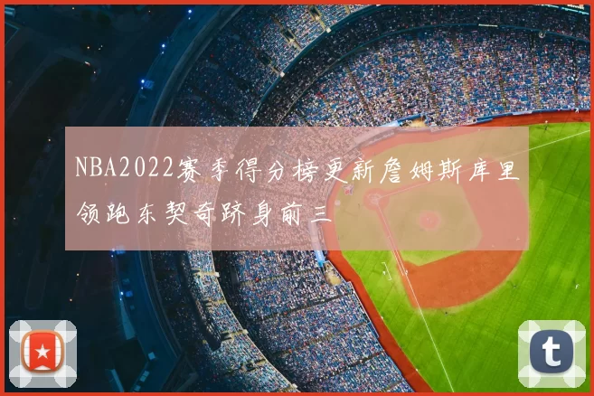 NBA2022赛季得分榜更新詹姆斯库里领跑东契奇跻身前三