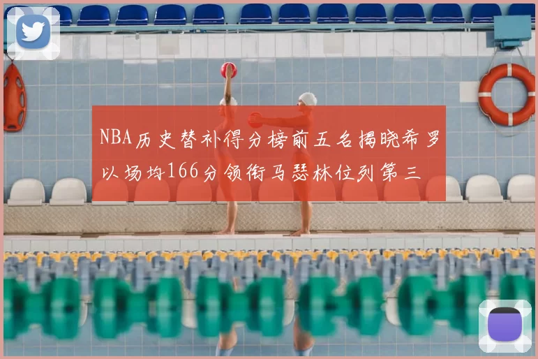 NBA历史替补得分榜前五名揭晓希罗以场均166分领衔马瑟林位列第三
